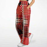 Jersey Salsa SW Polka Patchwork Stretchy Phat Bellbottoms Flare Leg Pants - Thathoodyshop