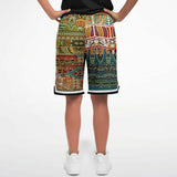 Mother Lode African Print Basketball Shorts Basketball Shorts - Thathoodyshop