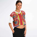 Hippy-Dippy Crop Jersey Cropped Football Jersey - Thathoodyshop