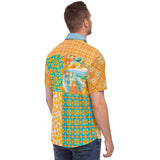 South Beach S/S Button Down Shirt Short Sleeve Button Down Shirt - AOP - Thathoodyshop