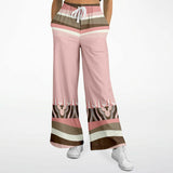 Pink Geo Zebra Bellbottoms Flare Leg Pants - Thathoodyshop