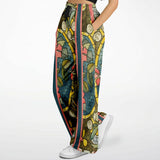 Blue Mosaic Flare Leg Joggers Bellbottoms - Thathoodyshop