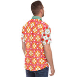 Tokyo Sunset S/S Button Down Shirt Short Sleeve Button Down Shirt - AOP - Thathoodyshop