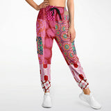 Gypsy Beat Pink Patchwork Unisex Joggers Cargo Joggers - Thathoodyshop