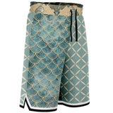Mermaid's Tale Basketball Shorts Basketball Short Rib - AOP - Thathoodyshop