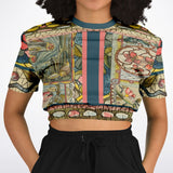 My Mosaic Life Cropped Sweater Cropped Short Sleeve Sweater - Thathoodyshop