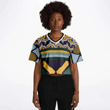 Terra Linda Crop Jersey Cropped Football Jersey - AOP - Thathoodyshop