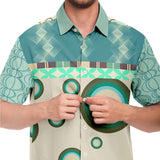 Circle Time S/S Button Down Shirt Short Sleeve Button Down Shirt - AOP - Thathoodyshop
