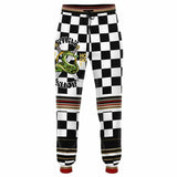 THS Snake Bite Checkmate Fleece Joggers Fashion Jogger - AOP - Thathoodyshop