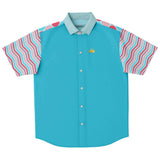 South Beach S/S Button Down Shirt Short Sleeve Button Down Shirt - AOP - Thathoodyshop