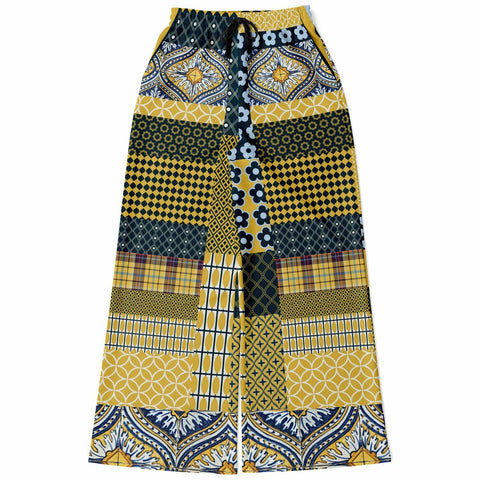 Dauphin Patchwork Print Stretchy Phat Bellbottoms Bootcut Pants - Thathoodyshop