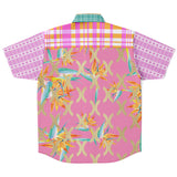 Pink Passion S/S Button Down Shirt Short Sleeve Button Down Shirt - AOP - Thathoodyshop