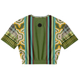 Rolling Green Cropped Sweater Cropped Short Sleeve Sweatshirt - Thathoodyshop