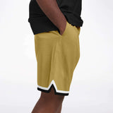 Brown Amarillo Basketball Shorts Basketball Short Rib - AOP - Thathoodyshop