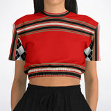Gold Line Red Cropped Sweater Cropped Sweater - Thathoodyshop