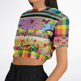 Green Apple Soho Cropped Sweater Cropped Short Sleeve Sweater - Thathoodyshop