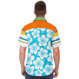 Hawaiian Tropic S/S Button Down Shirt Short Sleeve Button Down Shirt - AOP - Thathoodyshop