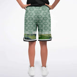 Morning Glory Shorts Basketball Short Rib - AOP - Thathoodyshop
