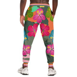 Orange Hawaiian Camo Fleece Joggers Fashion Jogger - AOP - Thathoodyshop
