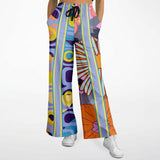 Mercury Retrograde Floral Geo Bellbottoms Athletic Flare Jogger - AOP - Thathoodyshop
