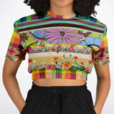 Green Apple Soho Cropped Sweater Cropped Short Sleeve Sweater - Thathoodyshop