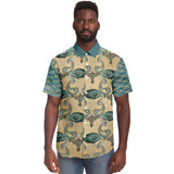 Mermaid's Tale S/S Button Down Shirt Short Sleeve Button Down Shirt - AOP - Thathoodyshop