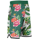 Tropical Reflection Basketball Shorts Basketball Short Rib - AOP - Thathoodyshop