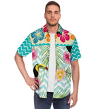 The Catamaran S/S Button Down Shirt Short Sleeve Button Down Shirt - AOP - Thathoodyshop
