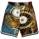 Steampunk Galactica Basketball Shorts Basketball Short Rib - AOP - Thathoodyshop