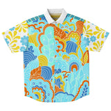 Blue Bullwinkle S/S Button Down Shirt Short Sleeve Button Down Shirt - AOP - Thathoodyshop