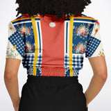 Porcelain Fleur Cropped Sweater Cropped Sweater - Thathoodyshop