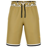 Brown Amarillo Basketball Shorts Basketball Short Rib - AOP - Thathoodyshop