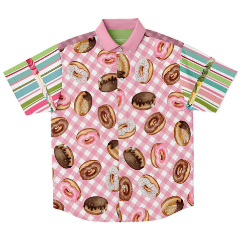 Give Me Some Sugar S/S Button Down Shirt Short Sleeve Button Down Shirt - AOP - Thathoodyshop