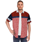 Super Kenzo S/S Button Down Shirt Short Sleeve Button Down Shirt - AOP - Thathoodyshop