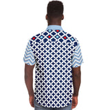 Blues Clues S/S Button Down Shirt Short Sleeve Button Down Shirt - AOP - Thathoodyshop