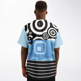 Pacific Palisades Patchwork Button Front Jersey Baseball Jersey - Thathoodyshop