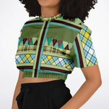 Hypnotic Zen Cropped Sweater Cropped Short Sleeve Sweater - Thathoodyshop