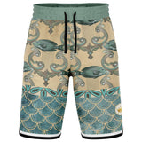 Bon Voyage Basketball Shorts Basketball Short Rib - AOP - Thathoodyshop