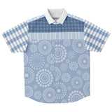 Blue Lagoon S/S Button Down Shirt Short Sleeve Button Down Shirt - AOP - Thathoodyshop