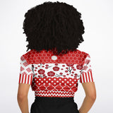 Red Crimson Cropped Sweater Cropped Sweater - Thathoodyshop