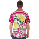 Pink Lemonade S/S Button Down Shirt Short Sleeve Button Down Shirt - AOP - Thathoodyshop