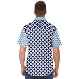 Blues Clues S/S Button Down Shirt Short Sleeve Button Down Shirt - AOP - Thathoodyshop