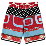 Red Pacific Palisades Basketball Shorts Basketball Shorts - Thathoodyshop