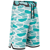 Grand Cayman Basketball Shorts Basketball Short Rib - AOP - Thathoodyshop
