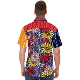 Blossom Hill S/S Button Down Shirt Short Sleeve Button Down Shirt - AOP - Thathoodyshop