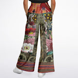 Remembering Woodstock Floral Flare Leg Joggers Flare Leg Joggers - Thathoodyshop