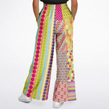Hello Janis! Green Striped Patchwork Stretchy Phat Bellbottoms Bellbottoms - Thathoodyshop