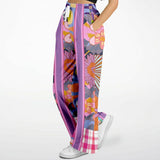 Mercury Retrograde Floral Plaid Bellbottoms Flare Leg Pants - Thathoodyshop