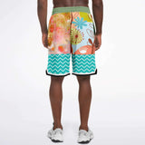 Pleasure Point Basketball Shorts Basketball Short Rib - AOP - Thathoodyshop
