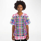 Mercury Retrograde Plaid Button Front Jersey Baseball Jersey - Thathoodyshop